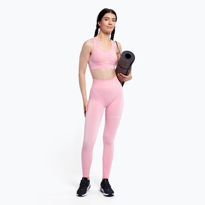 Női edzés leggings Gym Glamour Push Up Candy Pink 408 3