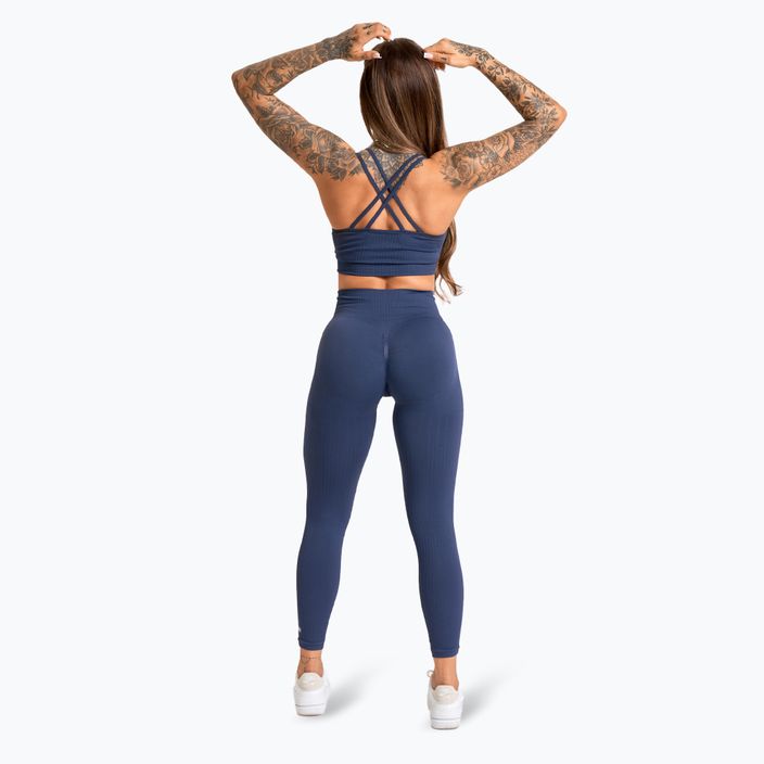Női edző leggings Gym Glamour Push Up 2.0 denim 4