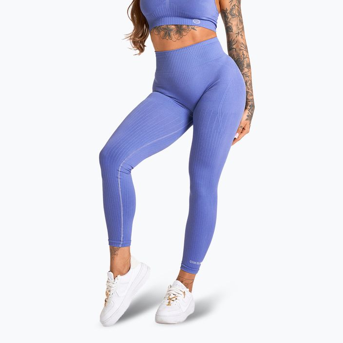 Női edző leggings Gym Glamour Push Up 2.0 levendula színű edző leggings