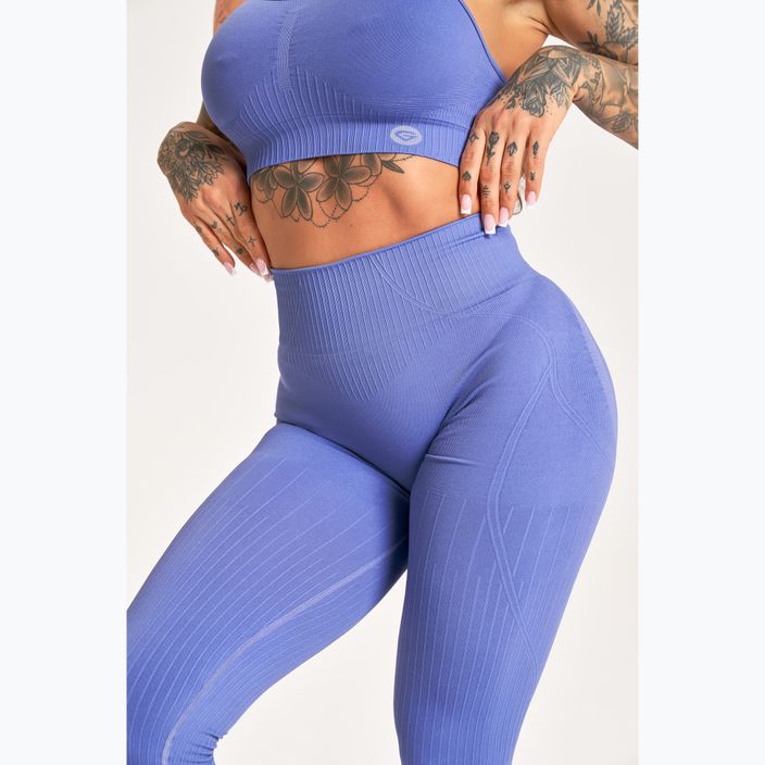 Női edző leggings Gym Glamour Push Up 2.0 levendula színű edző leggings 5