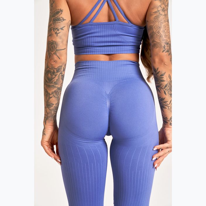 Női edző leggings Gym Glamour Push Up 2.0 levendula színű edző leggings 6