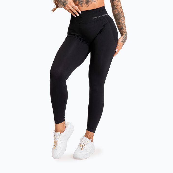 Női leggings Gym Glamour Glamour Solid fekete
