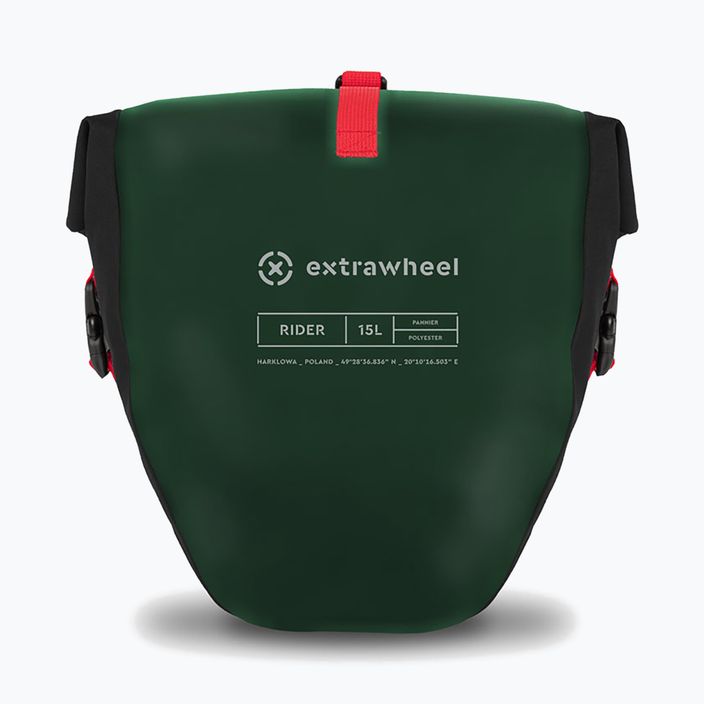 Csomagtartók Extrawheel Rider 2 x 15 l green/black 3