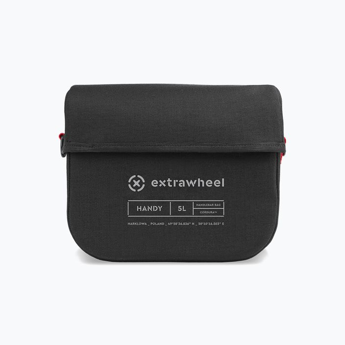 Extrawheel Handy Premium 5L kormányos kerékpártáska fekete E0144