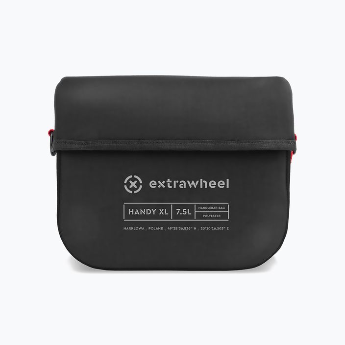 Extrawheel Handy XL 7.5L kerékpár kormánytáska fekete E0150 2