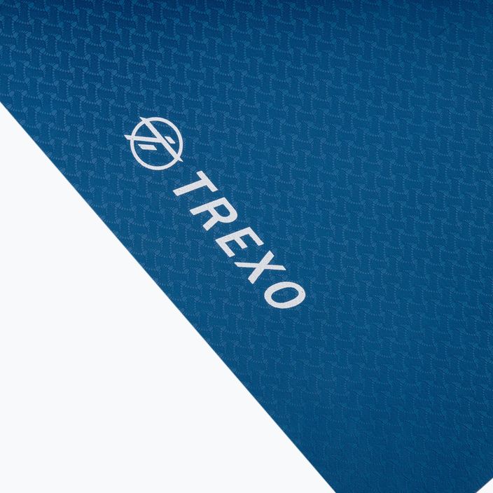 TREXO jógaszőnyeg TPE 2 6 mm kék YM-T02N 3