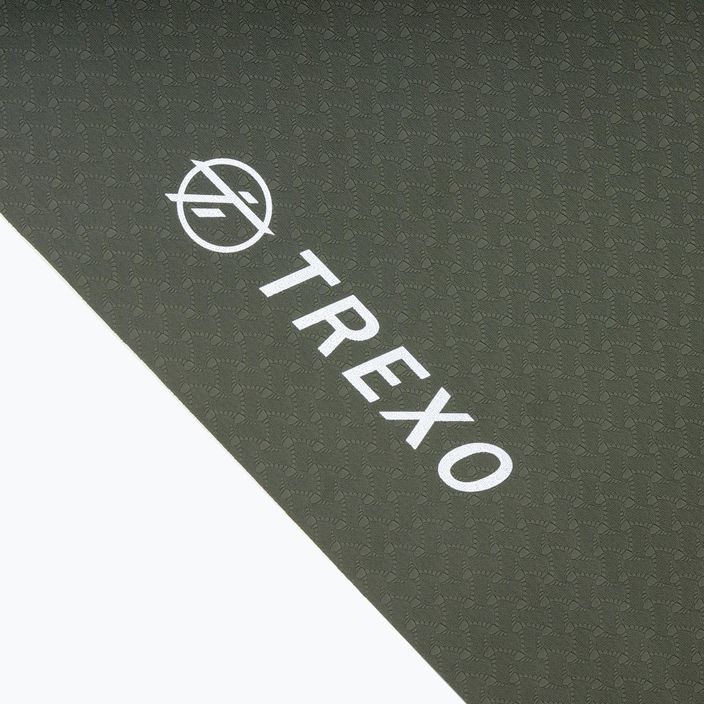 TREXO jógaszőnyeg TPE 2 6 mm zöld YM-T01Z 3