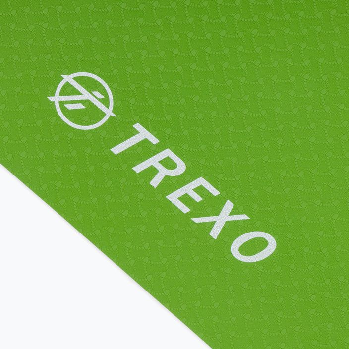 TREXO jógaszőnyeg TPE 6 mm zöld YM-T01Z 3