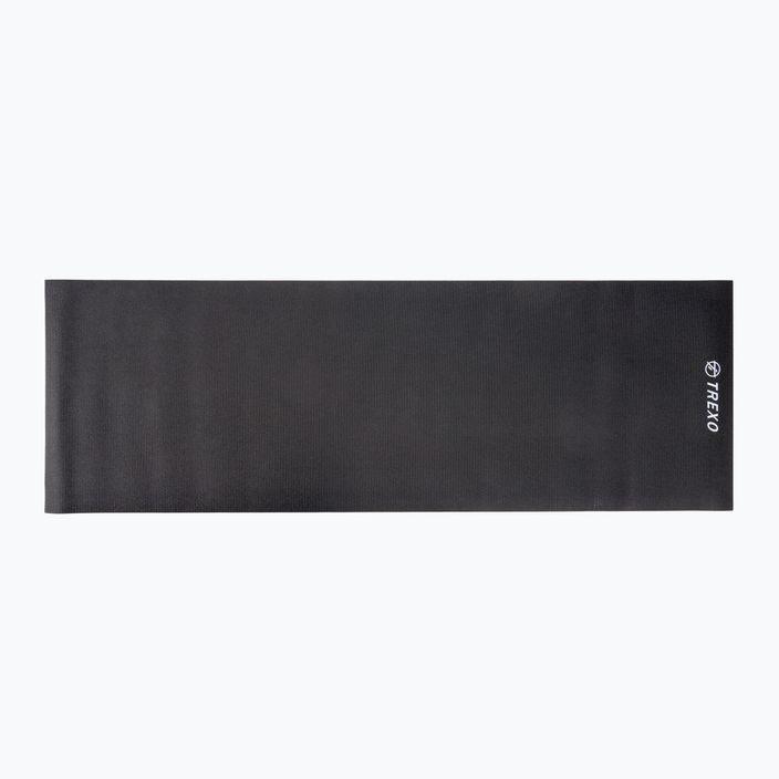 TREXO PVC 6 mm-es jógamatrac fekete YM-P01C 3