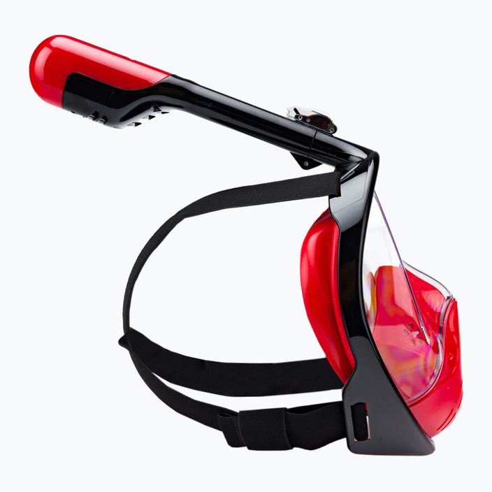 AQUASTIC piros teljes arcú snorkeling maszk SMA-01SC 3