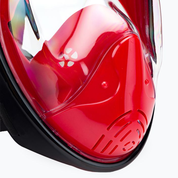 AQUASTIC piros teljes arcú snorkeling maszk SMA-01SC 5