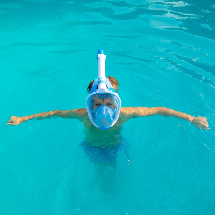 AQUASTIC kék gyermek teljes arcú snorkeling maszk SMK-01N 8