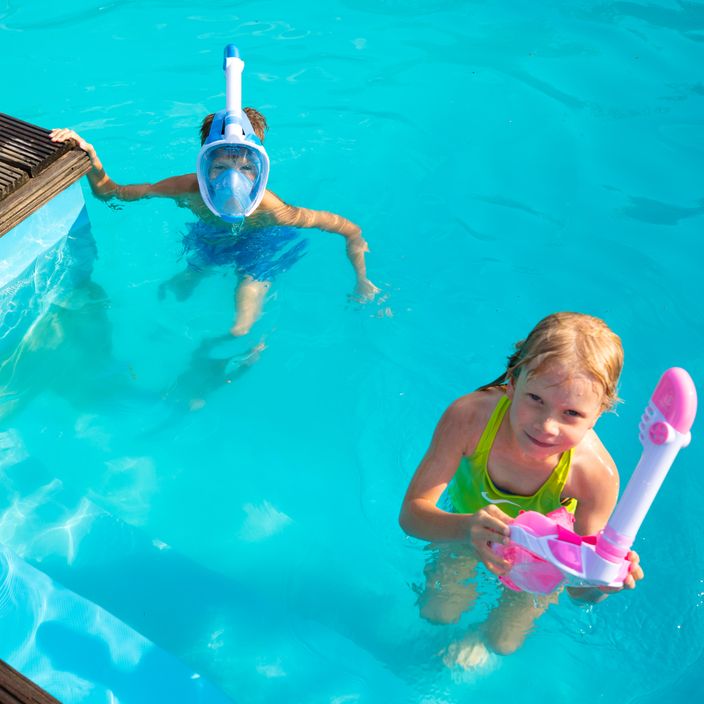 AQUASTIC kék gyermek teljes arcú snorkeling maszk SMK-01N 9