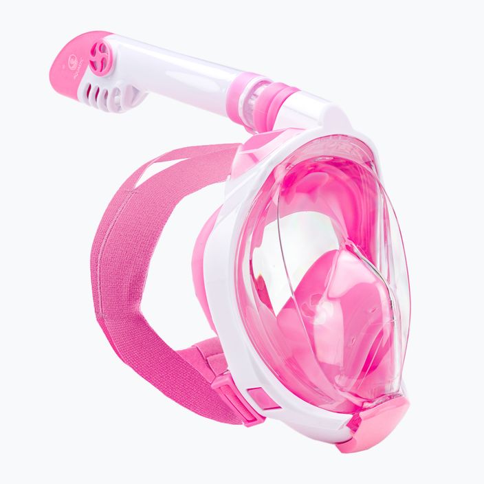 AQUASTIC rózsaszín gyermek teljes arcú snorkeling maszk SMK-01R