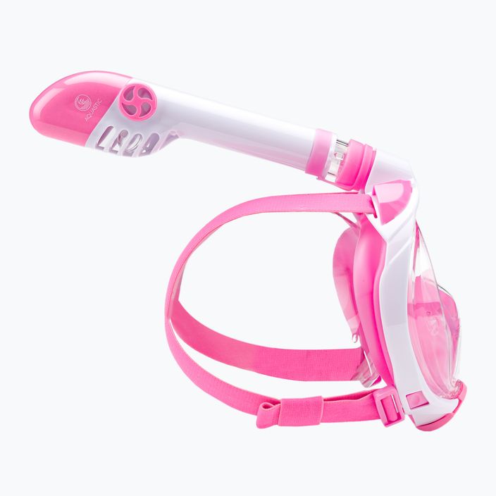 AQUASTIC rózsaszín gyermek teljes arcú snorkeling maszk SMK-01R 3