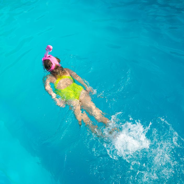 AQUASTIC rózsaszín gyermek teljes arcú snorkeling maszk SMK-01R 8
