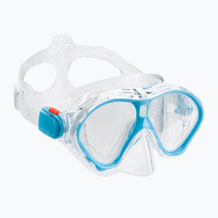 AQUASTIC kék gyerek snorkeling szett Maszk + Pipa MSK-01N 2