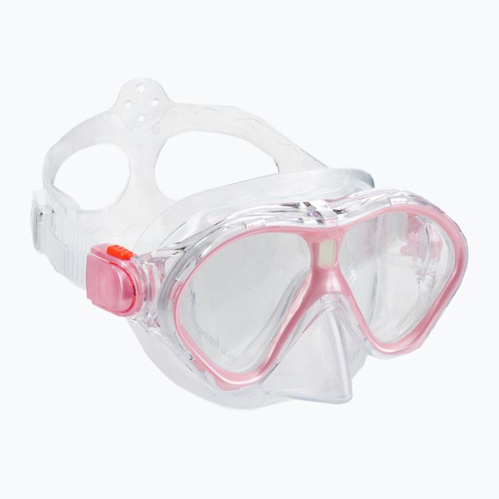 AQUASTIC rózsaszín gyerek snorkeling szett Maszk + Pipa MSK-01R 2