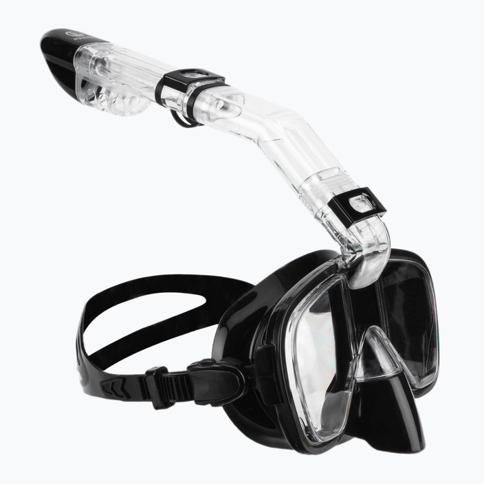AQUASTIC fekete snorkeling szett Maszk + Pipa SMFK-01SC 7
