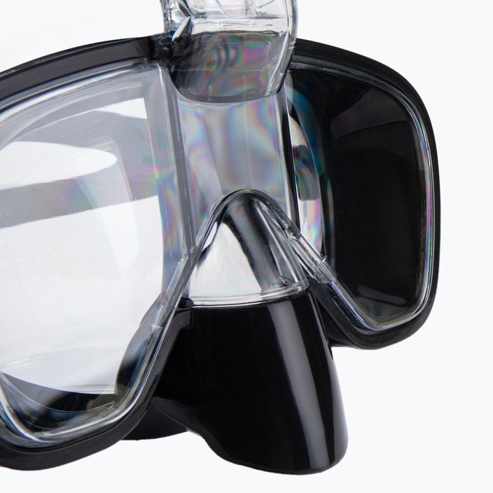 AQUASTIC fekete snorkeling szett Maszk + Pipa SMFK-01SC 11