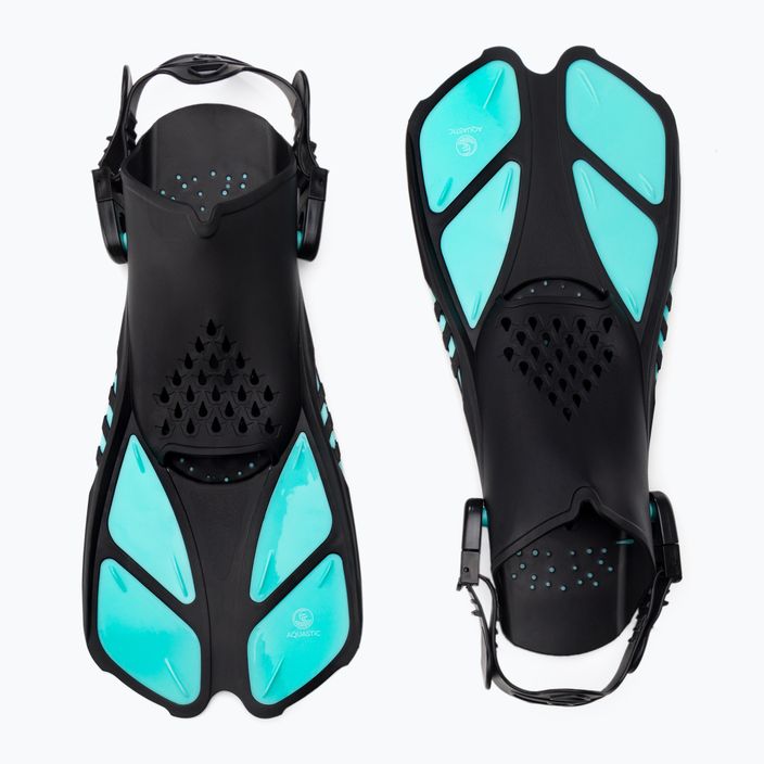 AQUASTIC kék snorkeling szett Maszk + Uszony + Pipa MSFA-01SN 3