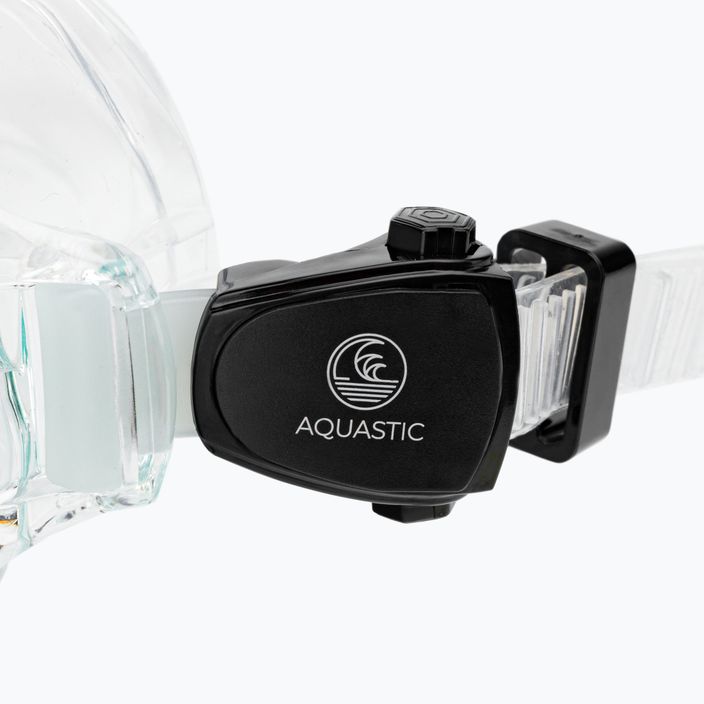 AQUASTIC kék snorkeling szett Maszk + Uszony + Pipa MSFA-01SN 13
