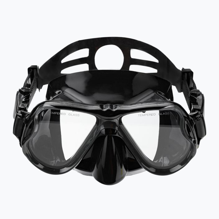AQUASTIC fekete snorkeling szett Maszk + Uszony + Pipa MSFA-01SC 11
