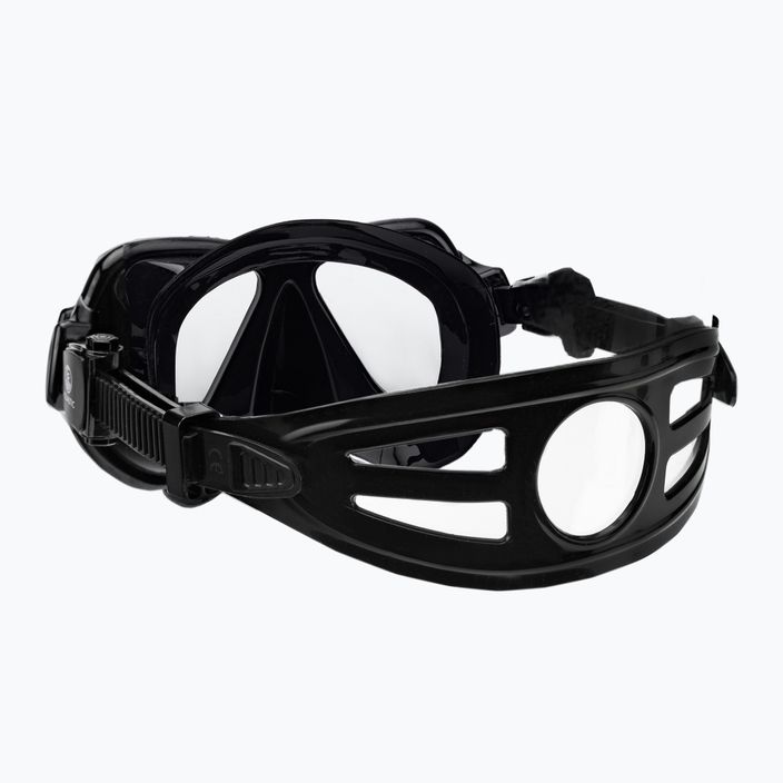 AQUASTIC fekete snorkeling szett Maszk + Uszony + Pipa MSFA-01SC 13