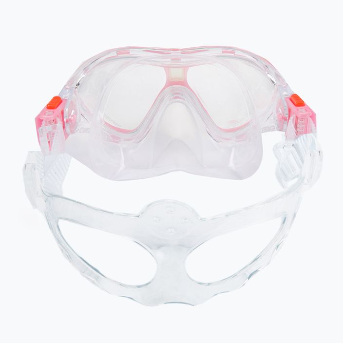 AQUASTIC rózsaszín gyerek snorkeling szett Maszk + Uszony + Pipa MSFK-01SR 14