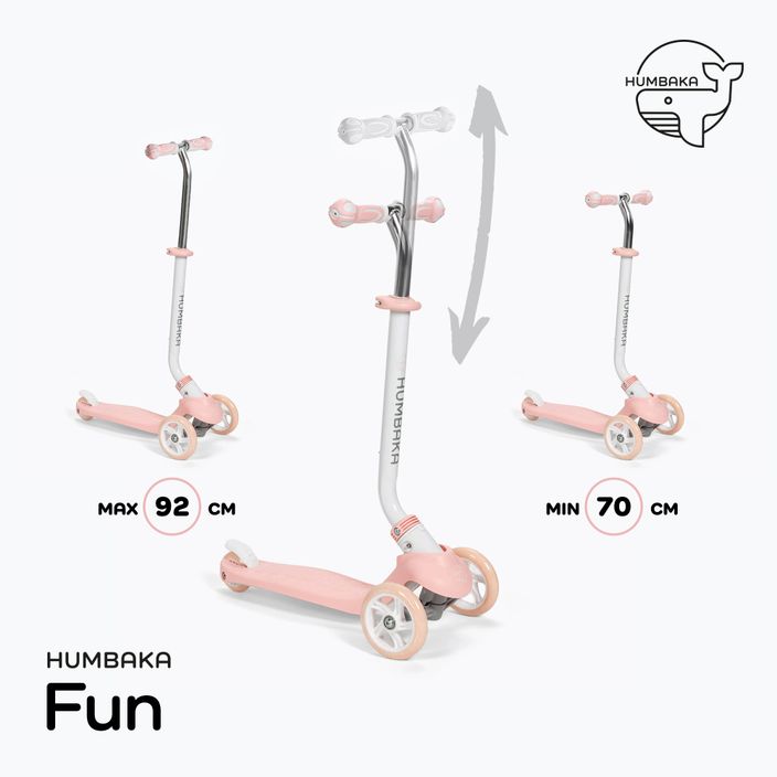 HUMBAKA Fun rózsaszín gyerek roller KS001 3