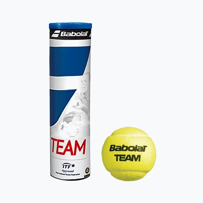 Babolat Team teniszlabdák 18 x 4 db sárga 502035 4
