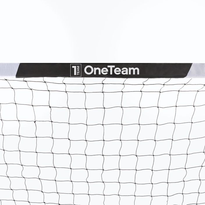 OneTeam One focikapu 300 x 200 cm horganyzott acél fehér/fekete 5