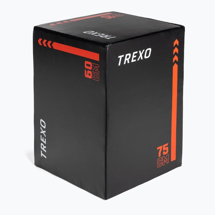 TREXO TRX-PB08 8kg-os plyometric box fekete 2