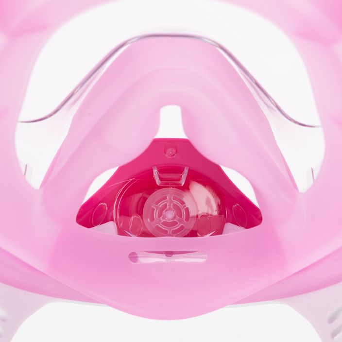 AQUASTIC KAI rózsaszínű teljes arcos snorkel maszk 5