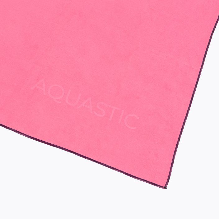 AQUASTIC Havlu L rózsaszín, gyorsan száradó törölköző 4