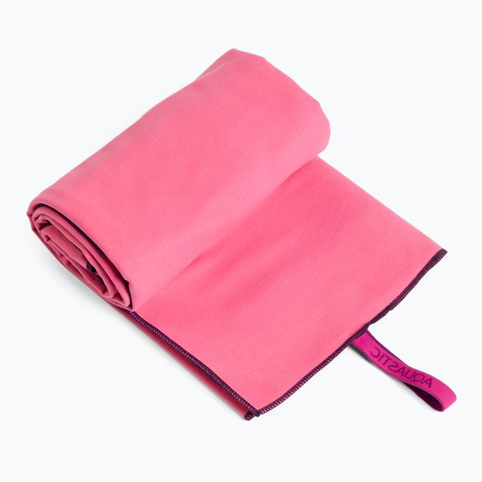 AQUASTIC Havlu XL gyorsan száradó törölköző rózsaszínű 2