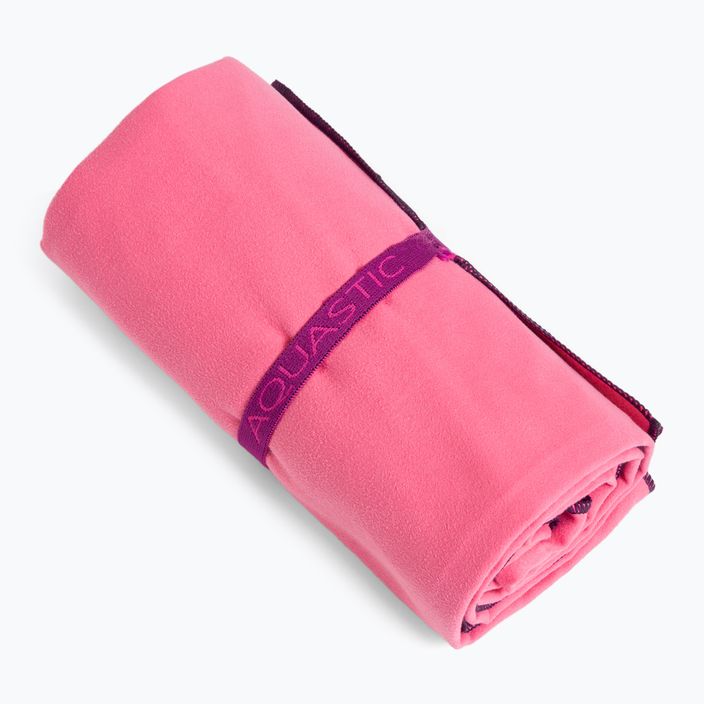 AQUASTIC Havlu XL gyorsan száradó törölköző rózsaszínű 5