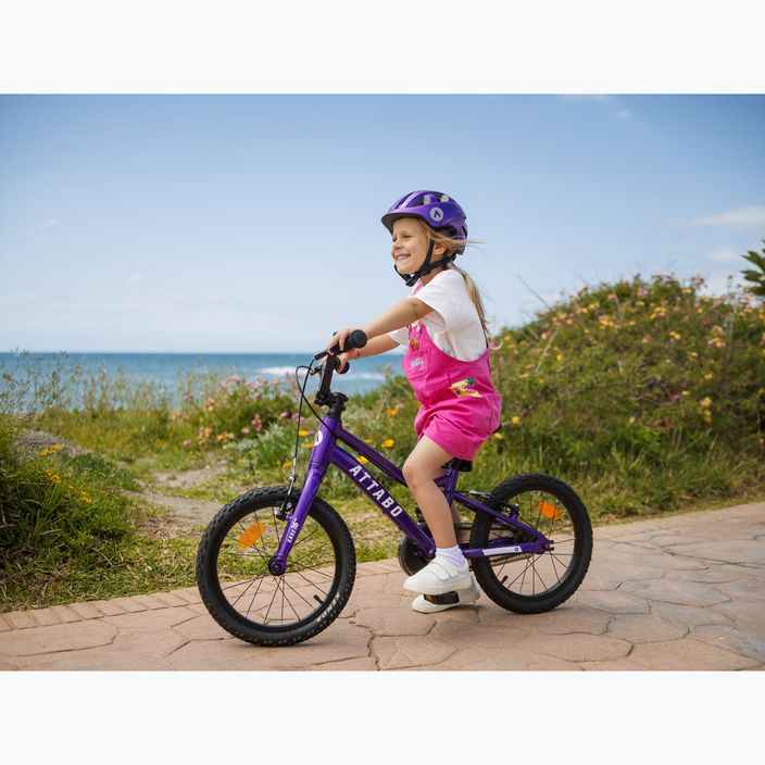 ATTABO EASE 16" gyermek kerékpár, lila 4