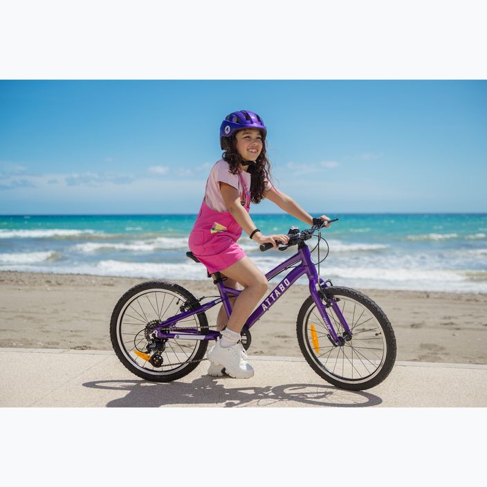 ATTABO EASE 20" gyermek kerékpár, lila 8