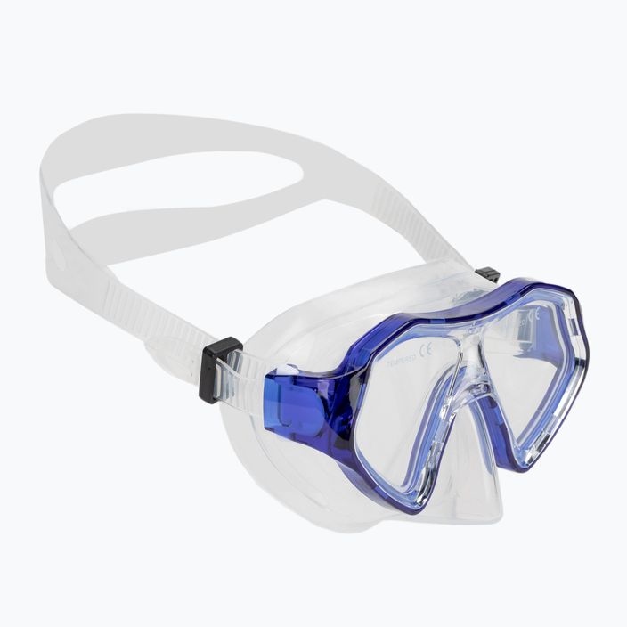 AQUASTIC Shelly gyermek snorkeling szett maszk + snorkel sötétkék 2