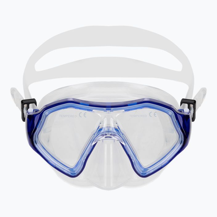 AQUASTIC Shelly gyermek snorkeling szett maszk + snorkel sötétkék 3