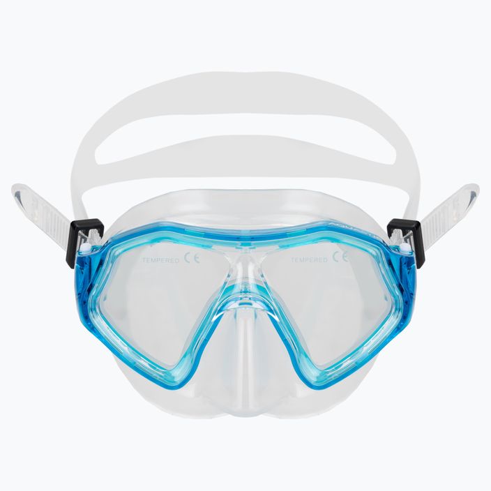 AQUASTIC Shelly gyermek snorkel készlet maszk + snorkel világoskék 3