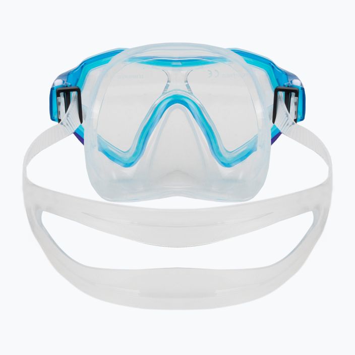 AQUASTIC Shelly gyermek snorkel készlet maszk + snorkel világoskék 4