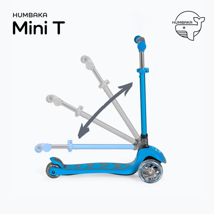 HUMBAKA Mini T gyermek háromkerekű robogó kék HBK-S6T 3