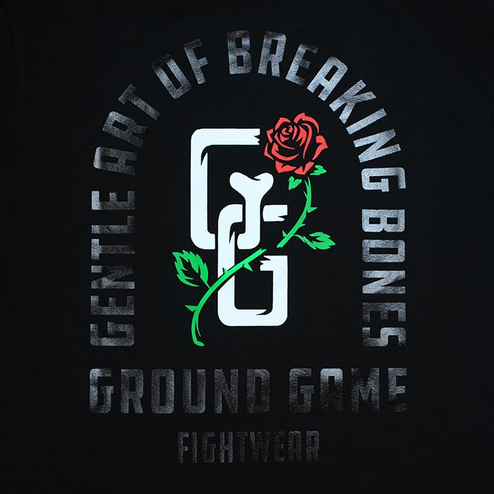 Férfi Ground Game Rose póló fekete 3