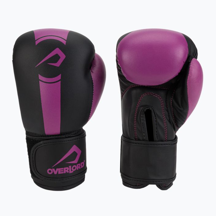 Overlord Boxer gyermek bokszkesztyű fekete és rózsaszín 100003-PK 3