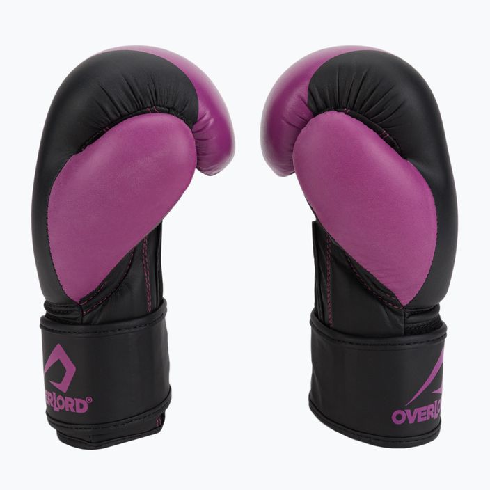 Overlord Boxer gyermek bokszkesztyű fekete és rózsaszín 100003-PK 4