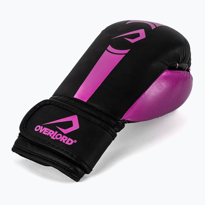 Overlord Boxer gyermek bokszkesztyű fekete és rózsaszín 100003-PK 8