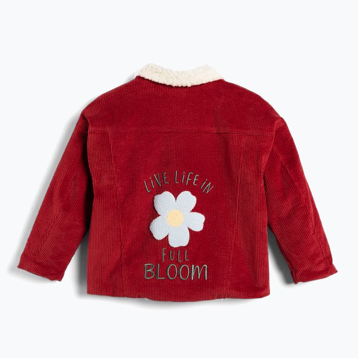 Gyermek kabát KID STORY Teddy warm red flowers 3