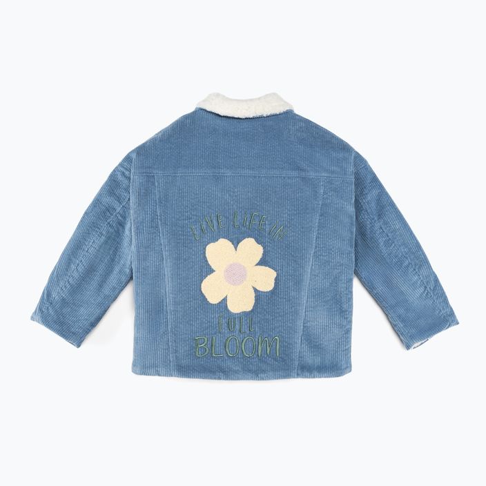Gyermek kabát KID STORY Teddy air blue flowers 2